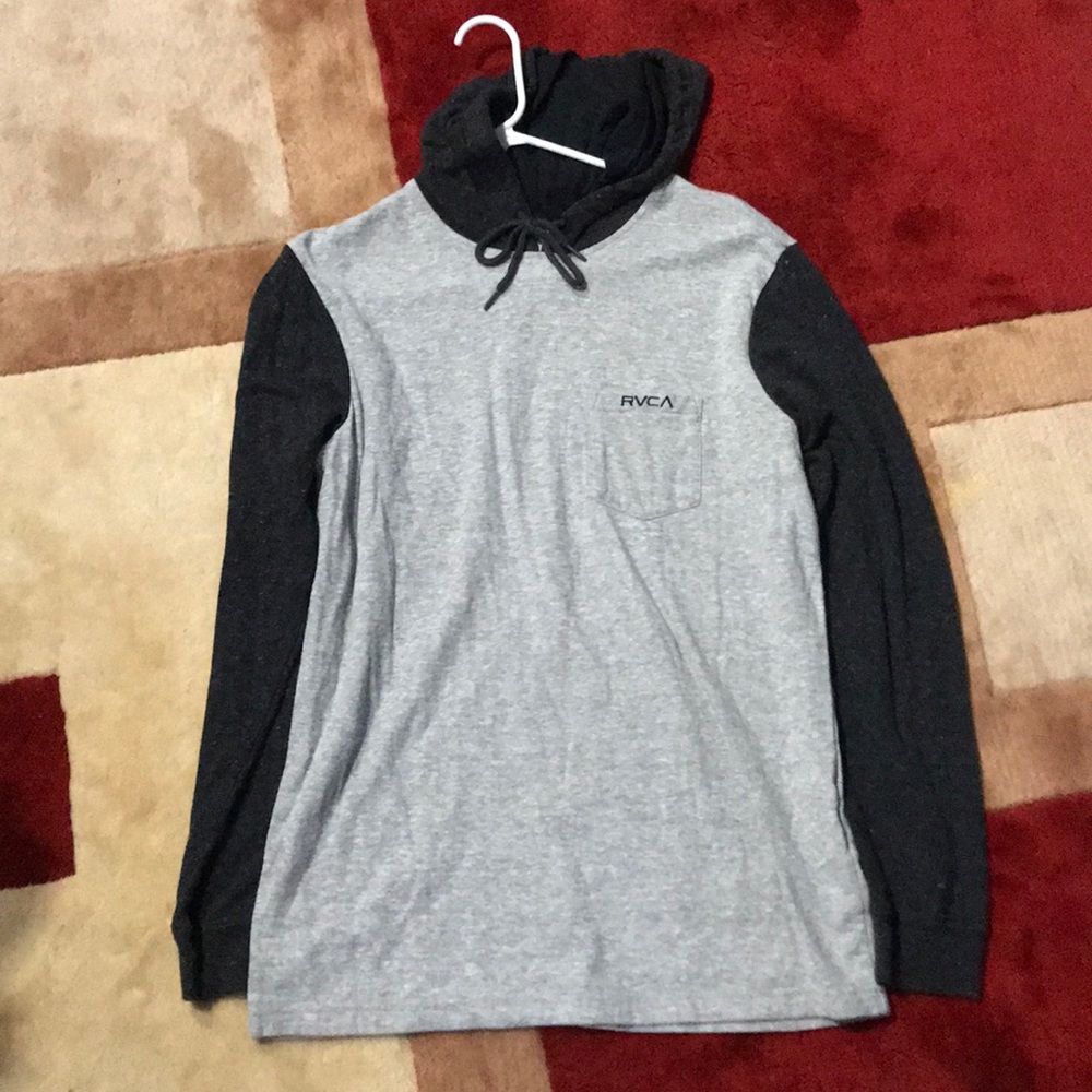 Gray and Dark Gray Hoodie